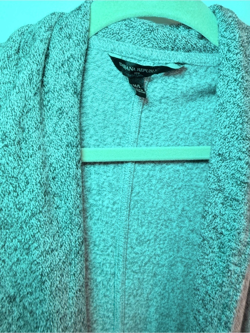 Banana Republic Heathered Shawl Collar Open Cardigan M/L - Picture 5 of 5